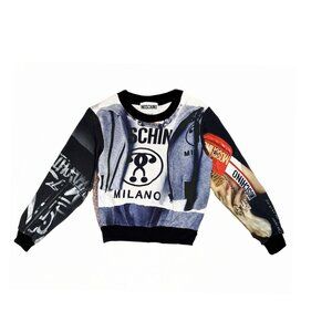Moschino Couture Milano Graphic Print Sweatshirt – Size S (Made in Italy)